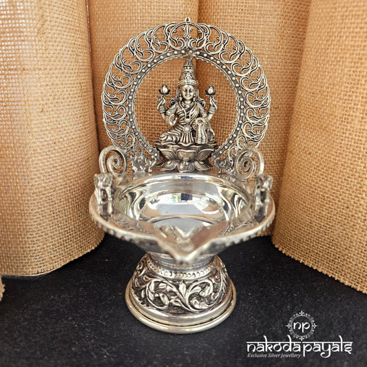 Circular Oxidised Lakshmi Deepam (Aa1911)