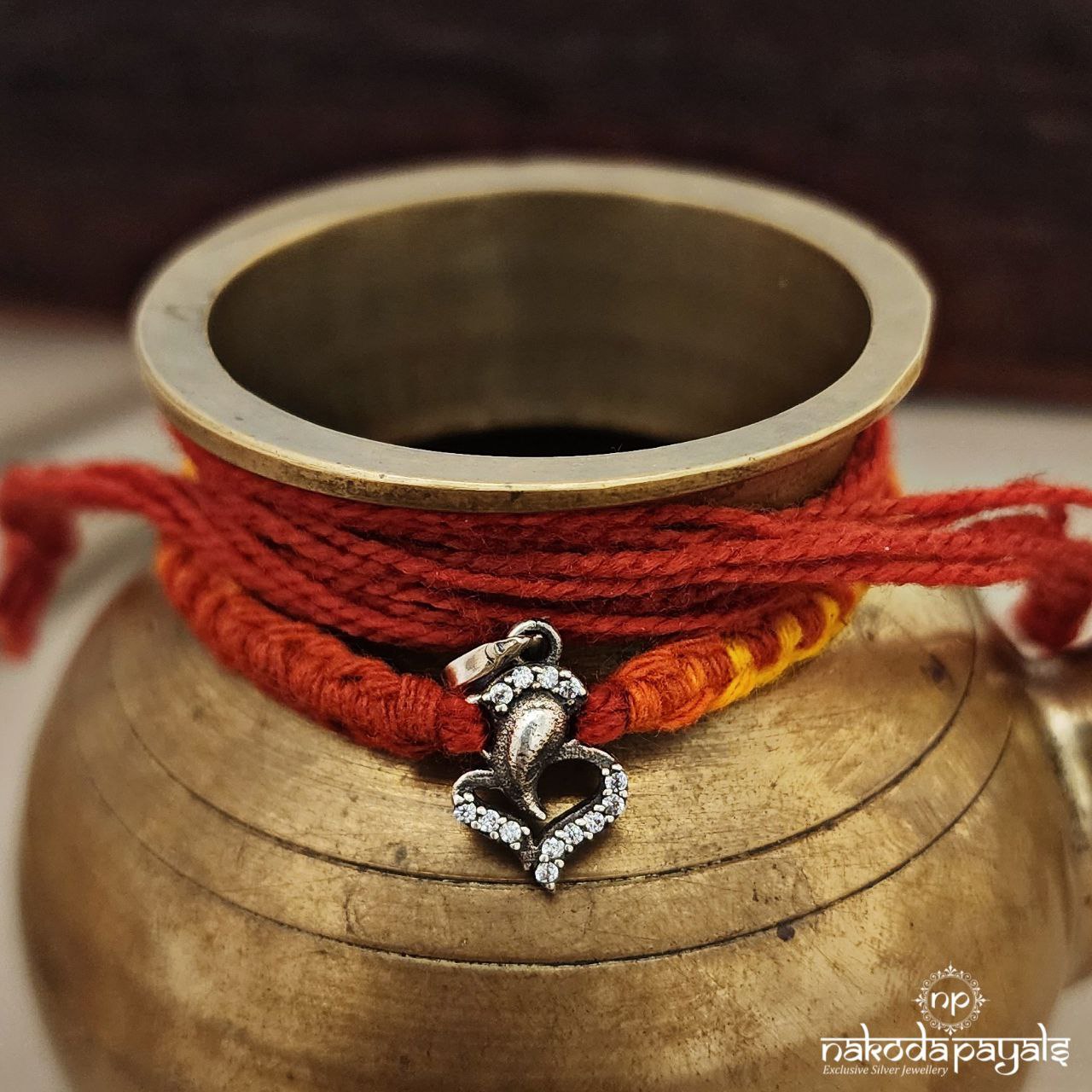 Ganesha pendant Rakhi (R5670)