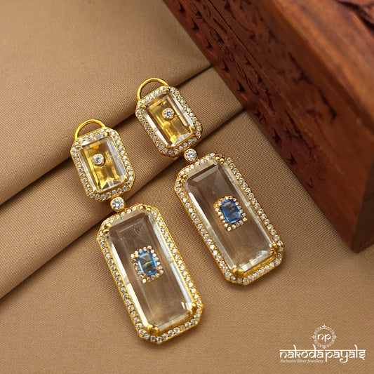 Sapphire Glow Earrings (Ge10933)