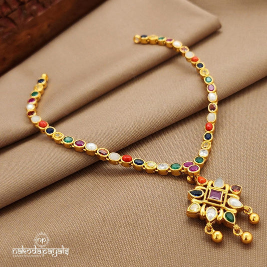 Reversible Navaratna Neckpiece (Gn9829)