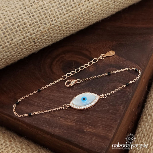 Rose Gold Evil Eye Bracelet (Br1706)