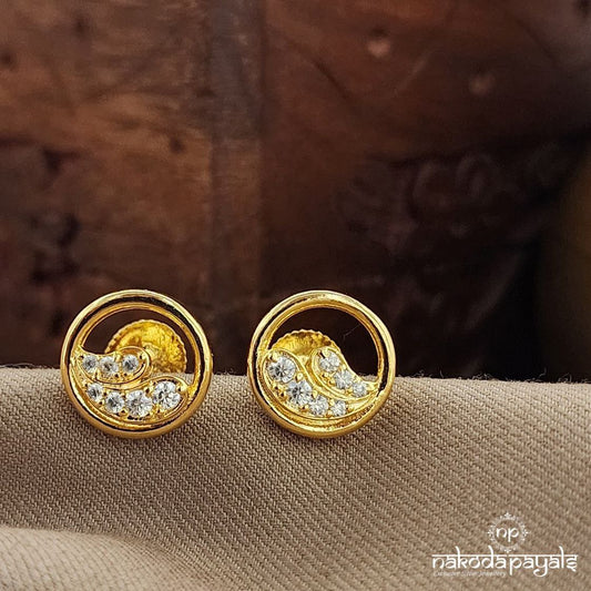 Circular CZ Studs (Ge9973)