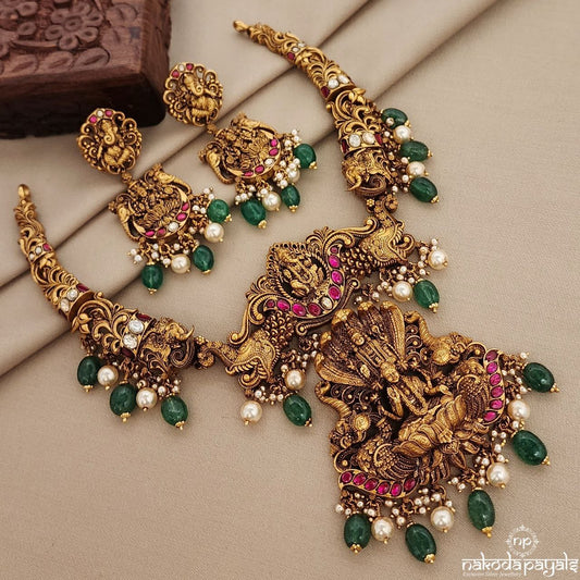 Goddess Kundan Neckpiece With Earrings (Gn9052)