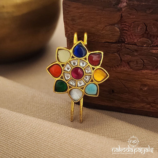 Navaratna Kundan Juda Pin (ESA231)