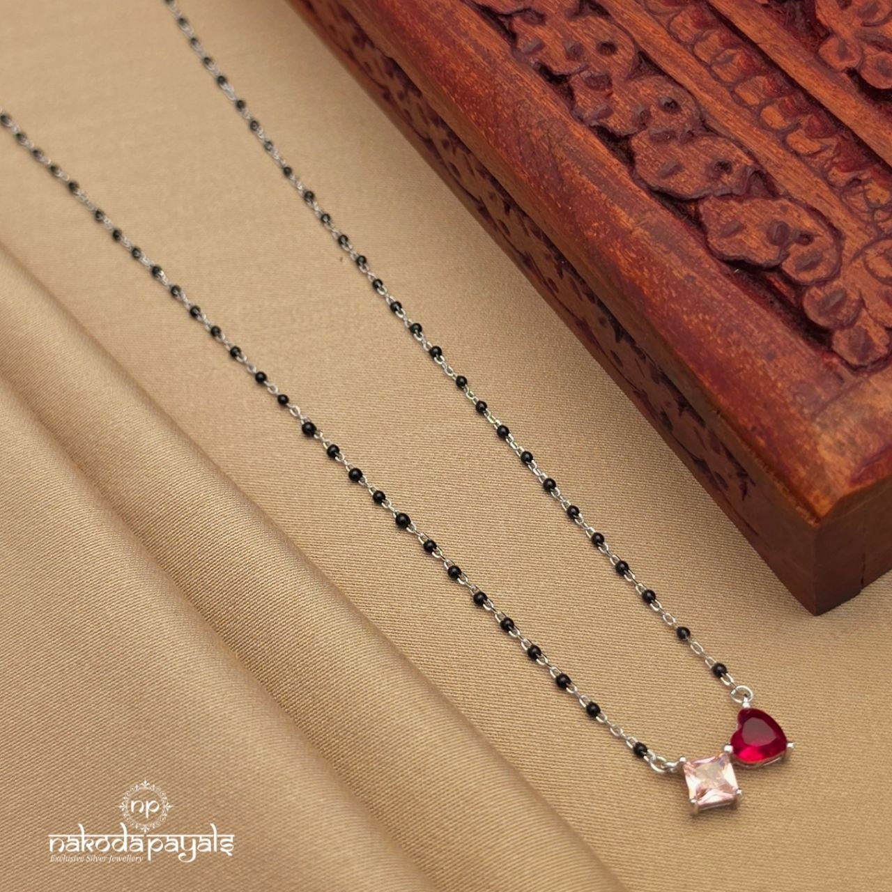 Ruby Heart Mangalsutra (Ms0633)