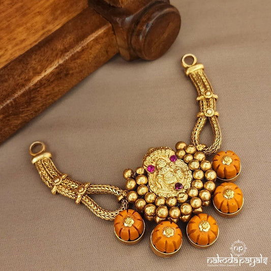 Sunset Coral Nagru Neckpiece Cum Choker (Gn9507)