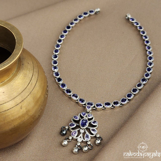 Amethyst Ball Drop Neckpiece  (N11217)