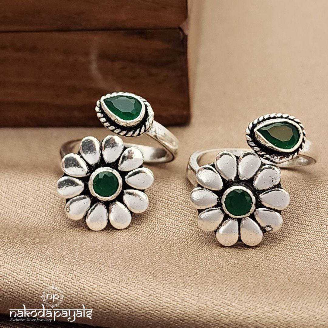 Green Front Adjustable Toerings (T4646)