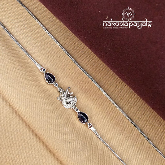 Black Onyx Lakshmi Mope Mala (N11574)