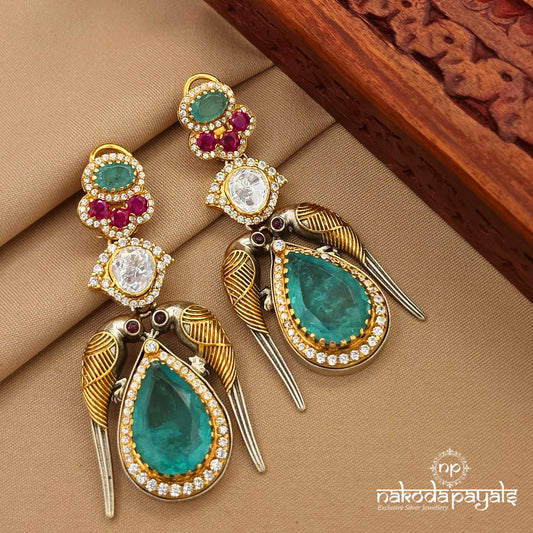 Endearing Green Chandbali (C4100)