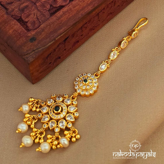 White Drop Maang Tikka (Gm1165)
