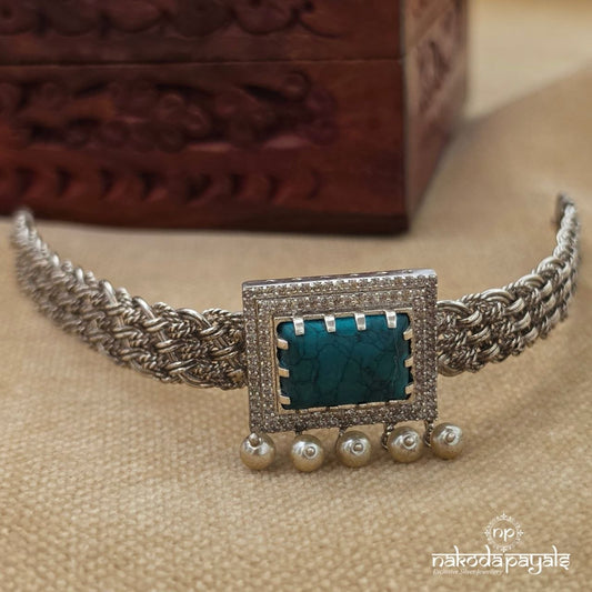 Twisted Turquoise Choker (N12026)