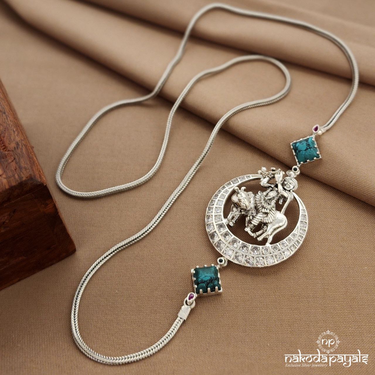 Turquoise Krishna Mope Mala (Mp0191)