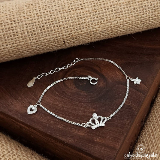 White Crown Bracelet (Br1689)