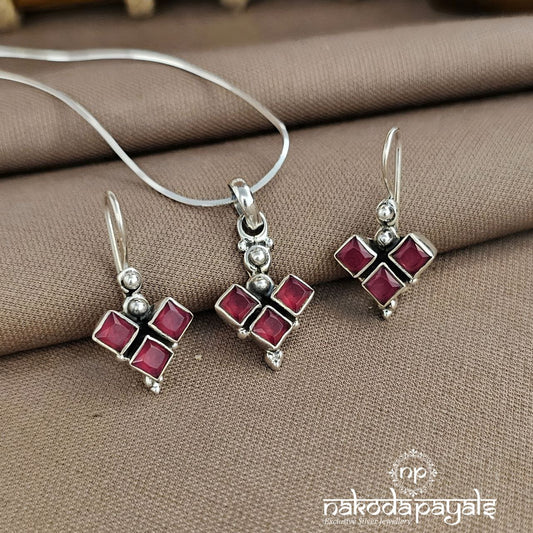 Pink Pendant Set (N11544)