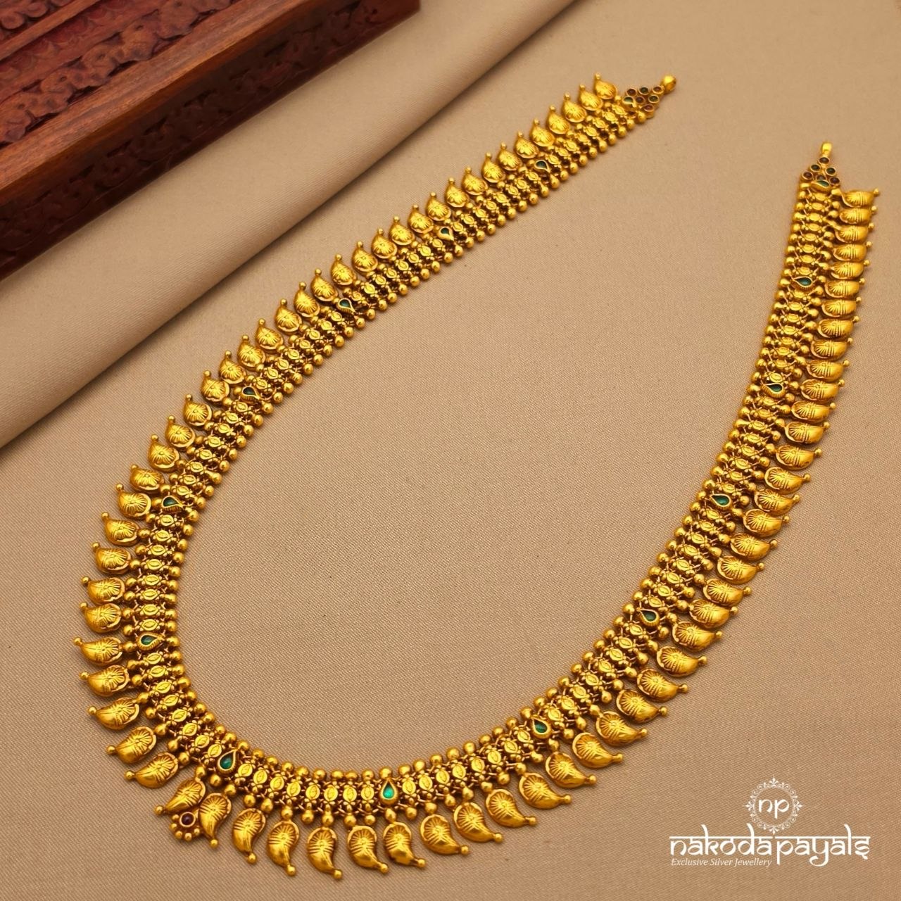 Mango Drop Traditional Neckpiece (Gn10222)
