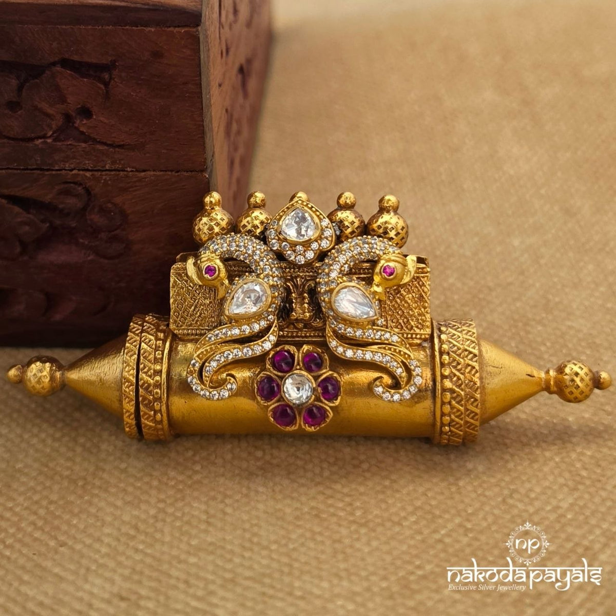 Exemplary Moissanite Peacock Tabji Pendant (Gp2634)