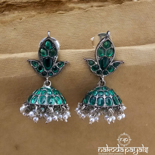 Green Guttapusalu Jhumka (J1584)