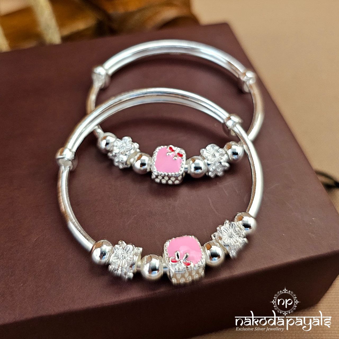 Red Bow Kada Pair (Ka9445)