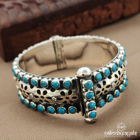Turquoise Broad Kada  (K6263)