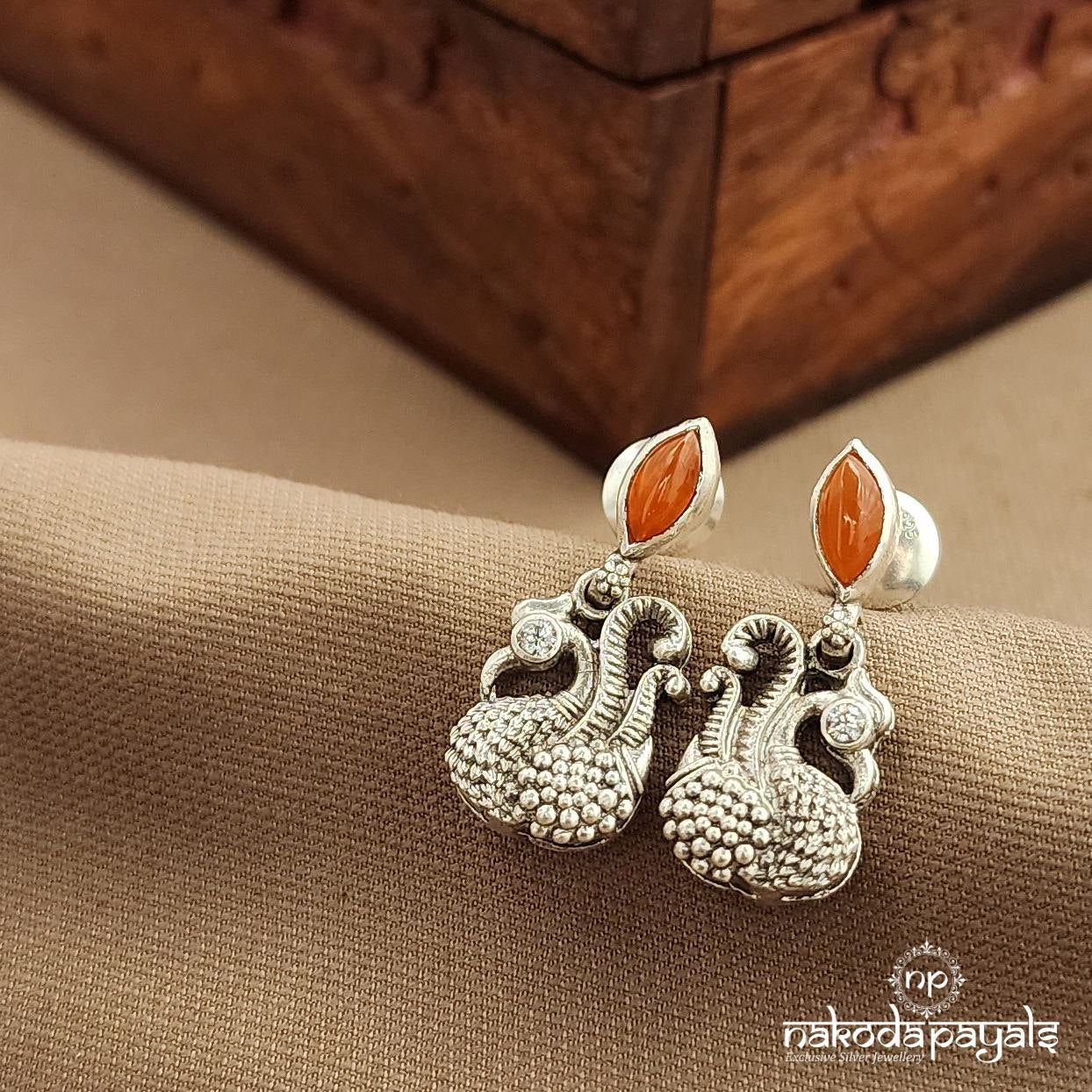 Peacock Drop Studs (S3756)