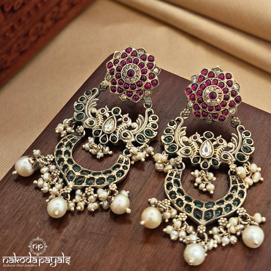 Pinkish Green Earrings (C3961)