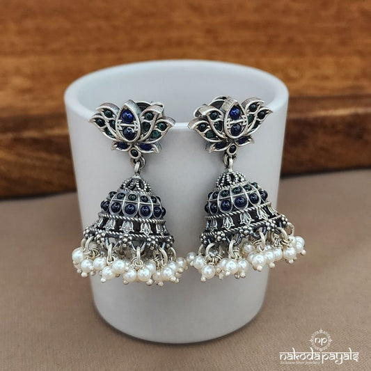 Oxidised Pearl Jhumka (J1450)