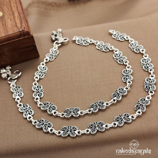 Butterfly Linked Anklets (A6524)