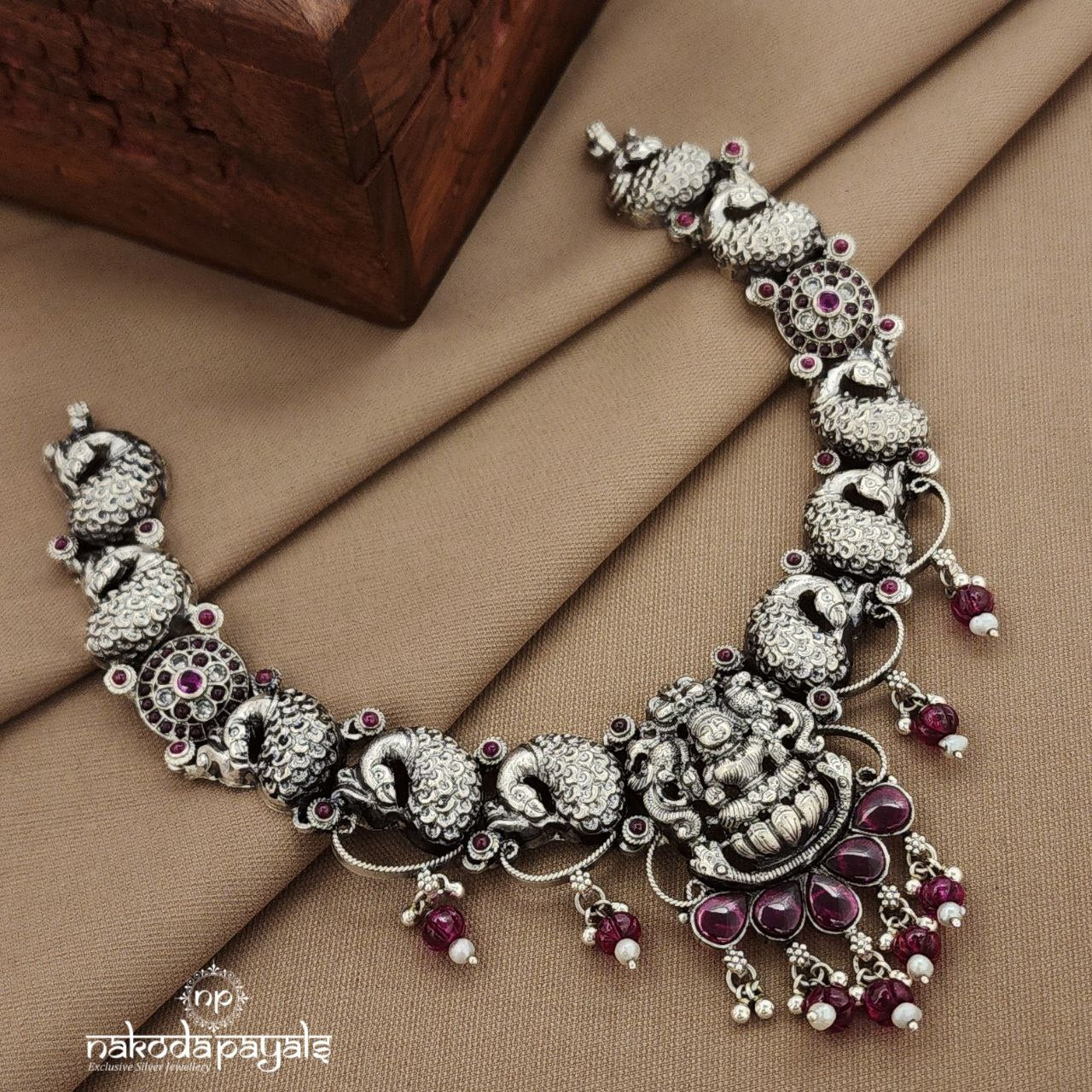Pink Drops  Lakshmi  Neckpiece (N11385)