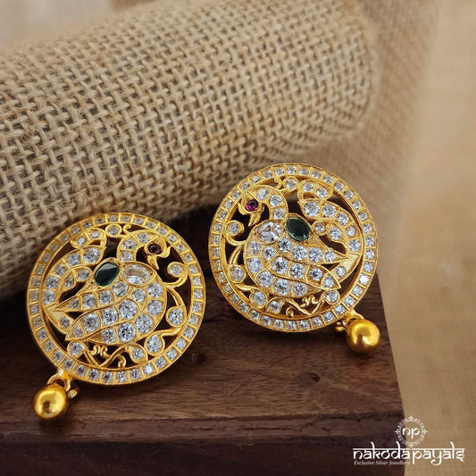 Sparkling Peacock Studs (Ge8612)
