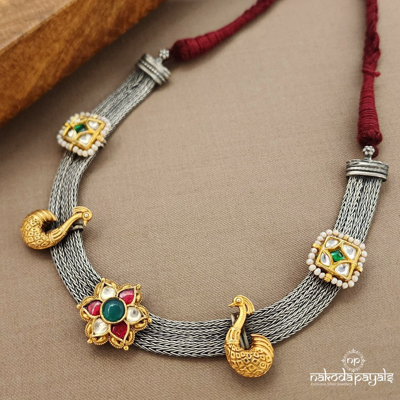 Gorgeous Flower Kundan Neckpiece (N11000)