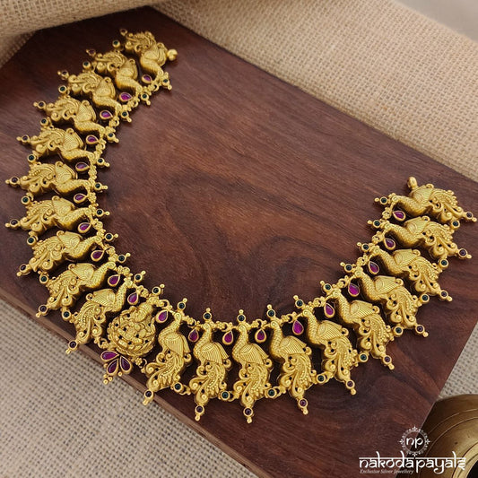 Peacock Glow Neckpiece (Gn8793)