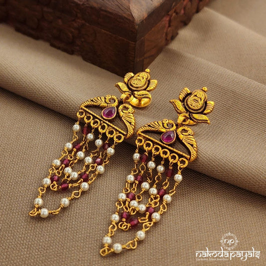 Floral Lakshmi Earrings (Ge10297)