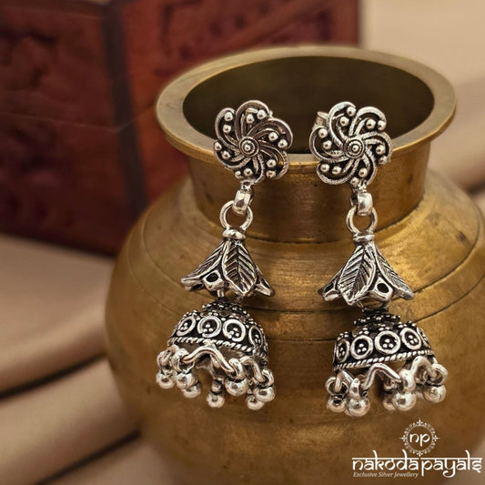 Floral Leafy Jhumka (J1718)