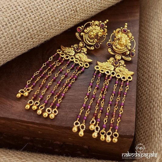 Kemp  Peacock Floral  Earrings (Ge9521)