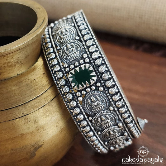 Emerald Lakshmi Screw Kada (K4963)