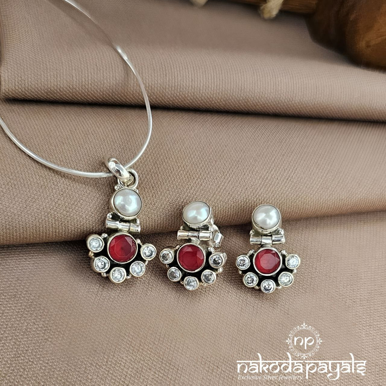Pink Pendant Set (N11532)