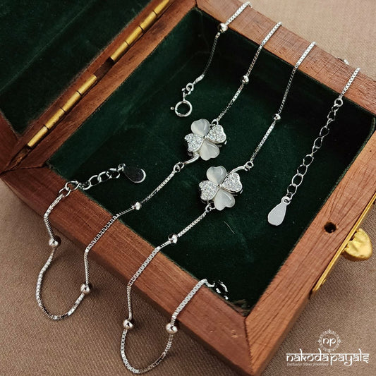 Floral MOP Anklets (A6441)