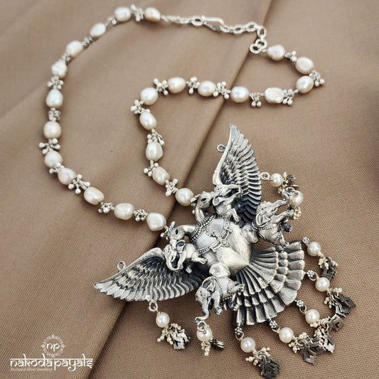 Gandaberunda Pearled Neckpiece  (N11226)