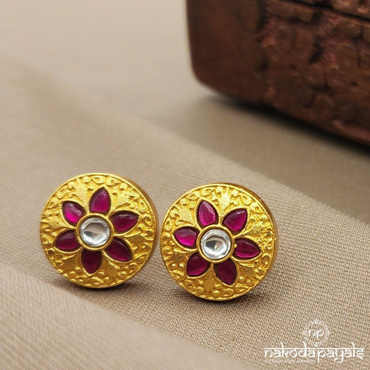 Circular Kundan Studs (Ge10142)