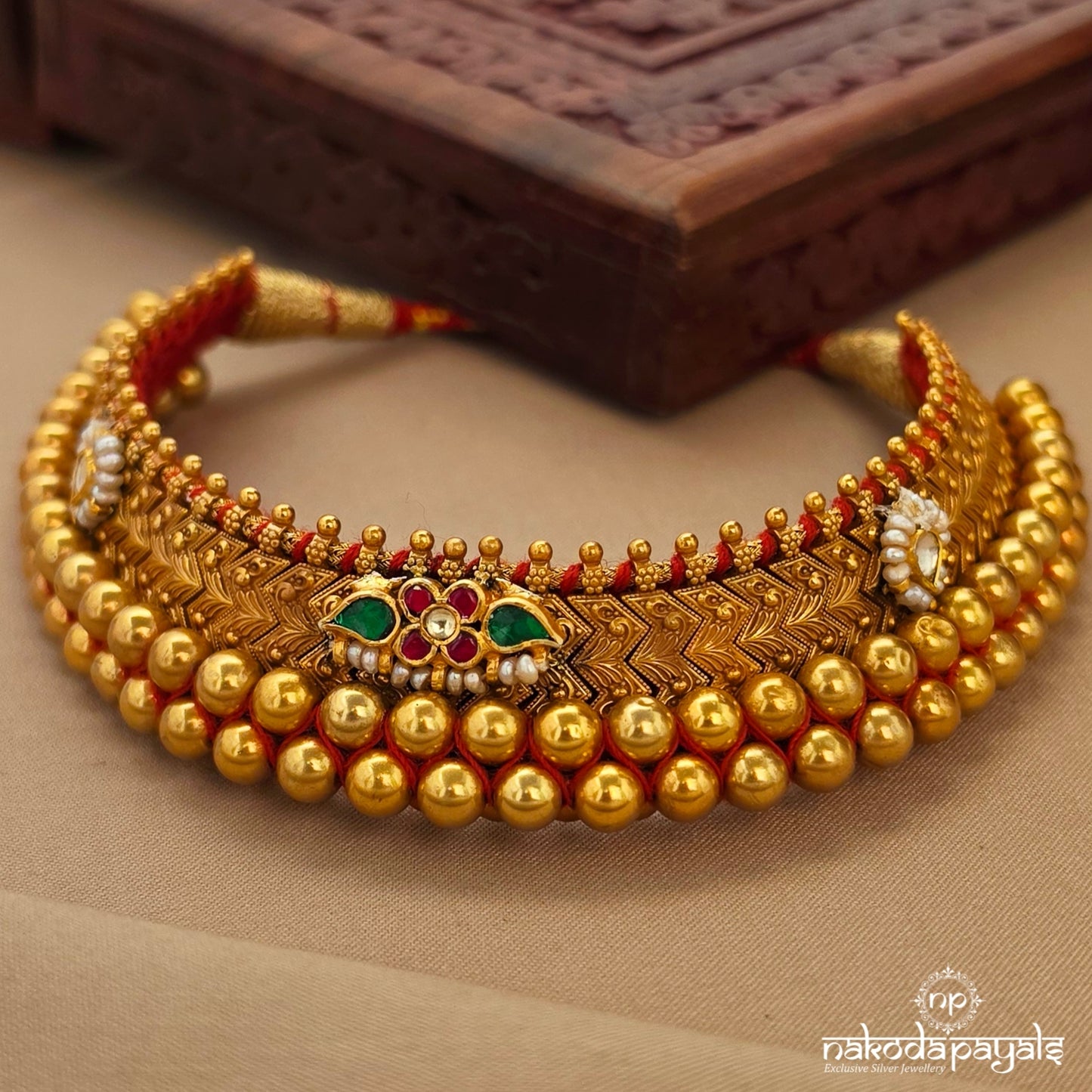Kundan Exquisite Tushi Neckpiece (Gn10448)