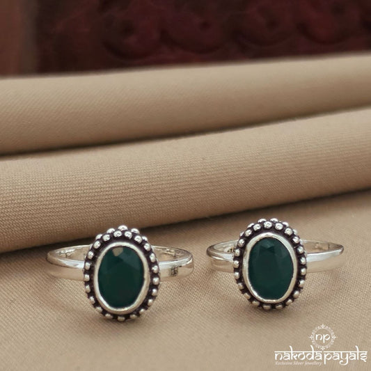 Oxidised Green Toerings (T4882)