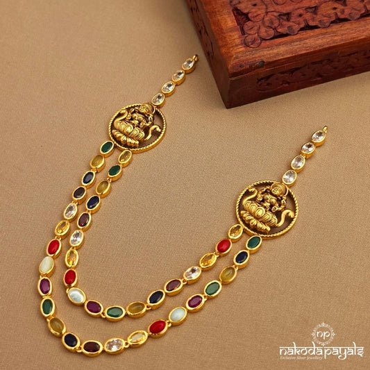 Navaratna Lakshmi Circular Neckpiece (Gn10167)