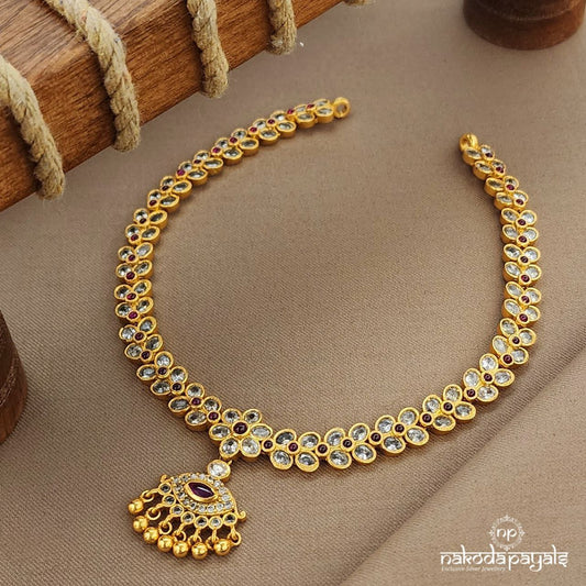 Traditional White Stone Neckpiece (Gn9349)
