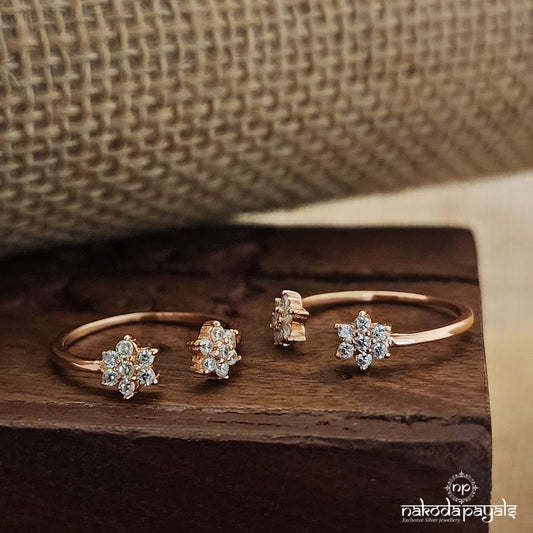 Adjustable White Toerings (T4474)