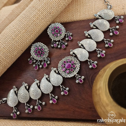 Mango Neckpiece With Earrings (N10754)