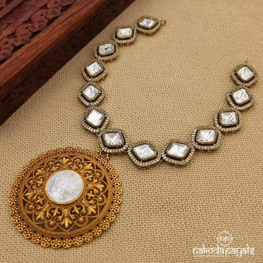 Exemplary Moissanite Neckpiece (Gn10640)