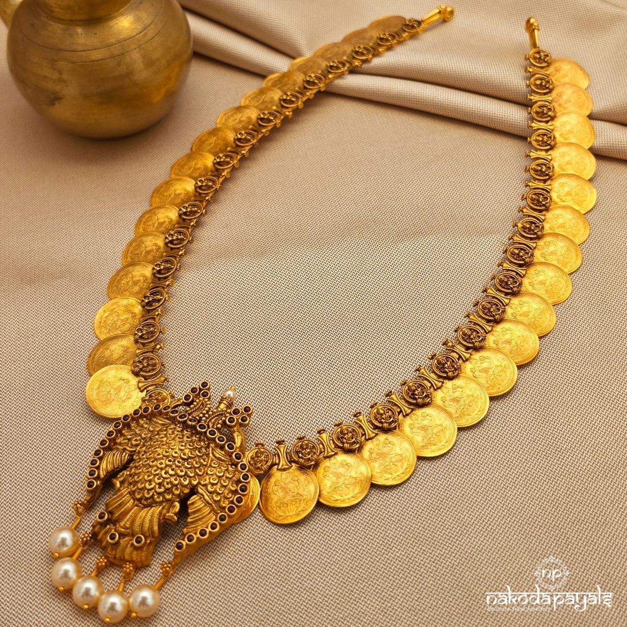 Gandaberunda Lakshmi Kasu Neckpiece (Gn10059)