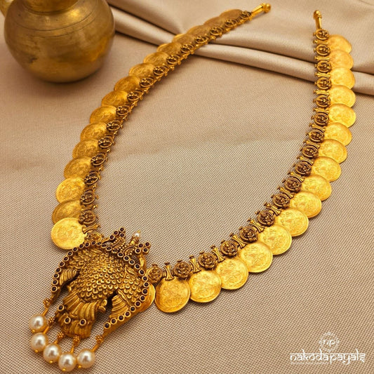 Gandaberunda Lakshmi Kasu Neckpiece (Gn10059)