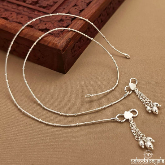 Ball Drop Simple Anklet (A6913)